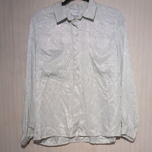 Chic Mint Button Down Shirt for Women